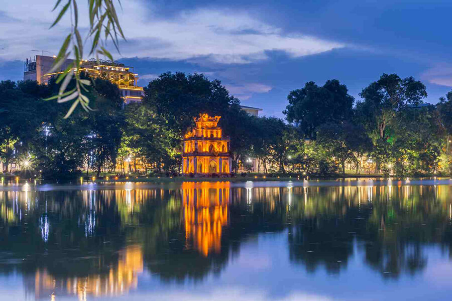 Join the locals at Hoan Kiem Lake in HaNoi