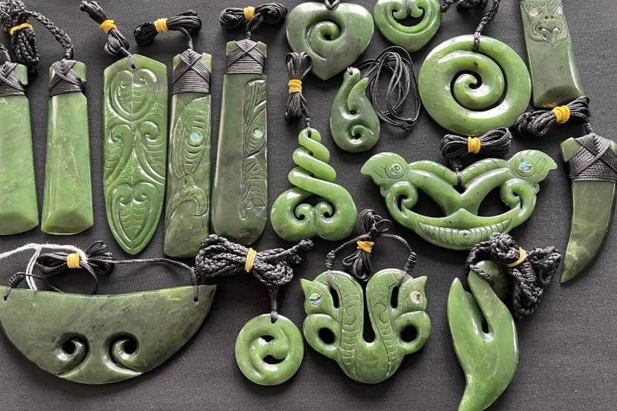 New Zealnd Greenstone (Pounamu) Carvings 