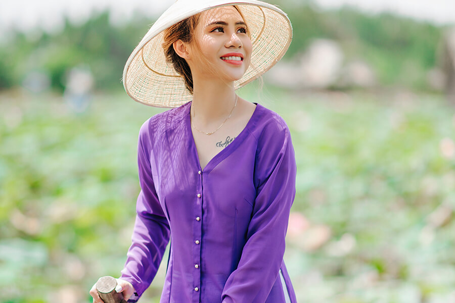 The Shirt of Madam Ba Traditional Dress in Vietnam