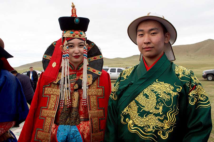 The materials are used to make Mongolian costumes
