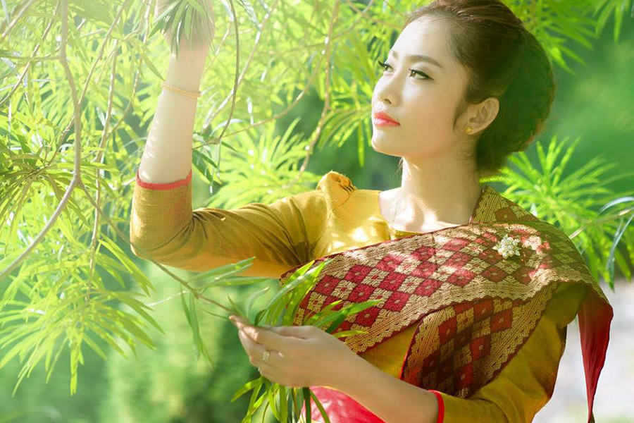sinh Traditional Dress in Laos